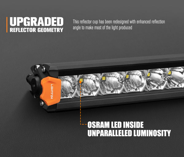 Vega Series 20inch Osram LED Light Bar 1Lux @ 453m 12,580 Lumens